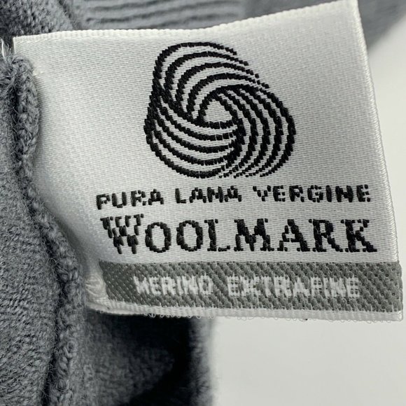 Men's Pebble Beach Collection Long Sleeve V-Neck Sweater Gray Woolmark Golf - Picture 7 of 12